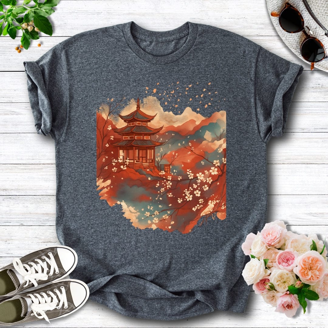 Crimson Sakura Temple Tee