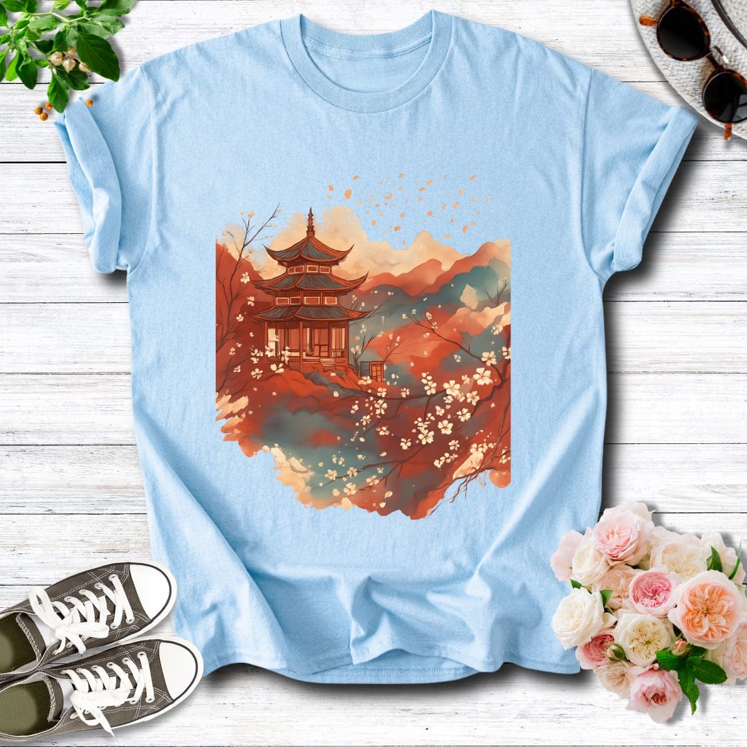 Crimson Sakura Temple Tee