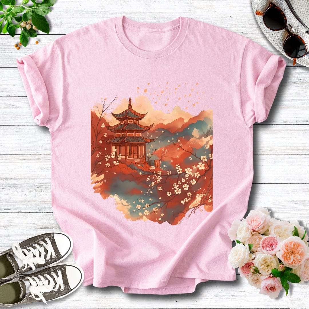 Crimson Sakura Temple Tee