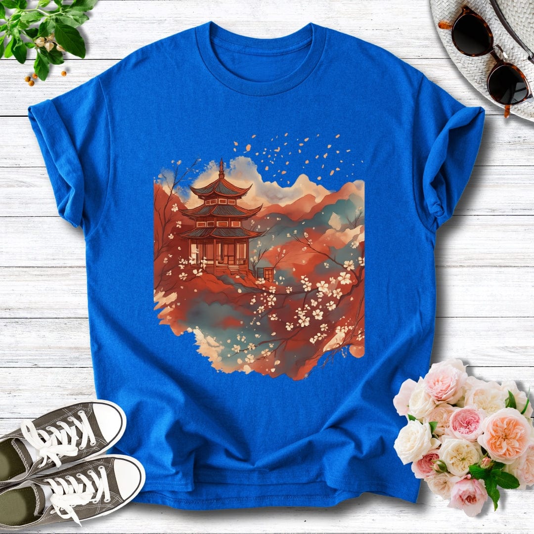 Crimson Sakura Temple Tee