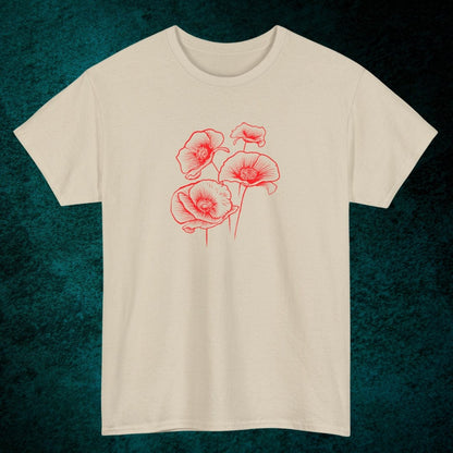 Poppy Flowers Tee