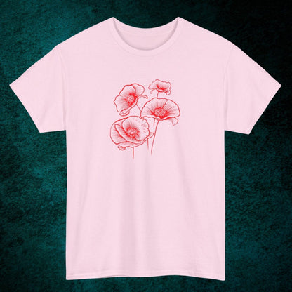 Poppy Flowers Tee